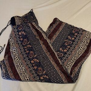 Goa beachwear by Japna Bohemian Patterned Pants size L